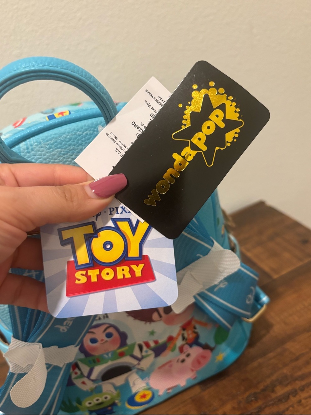 Wonda Pop x Toy Story Light Blue Kids Mini Backpack - Picture 5 of 11